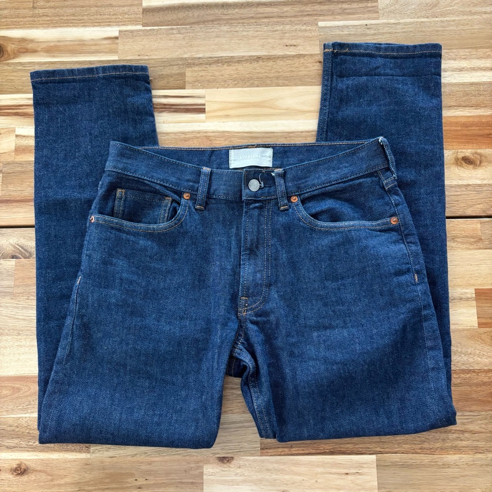 Everlane Men's Slim Straight Jeans - Dark Blue